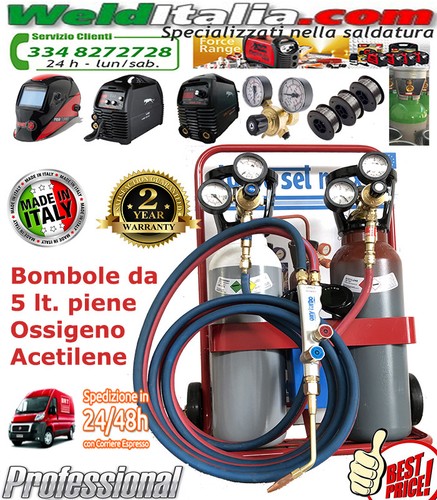 Bombole saldatura autogena kit - saldatura,